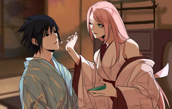 Sakura Haruno dan Sasuke Uchiha